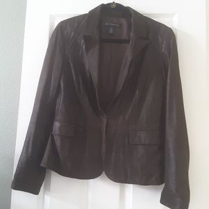 INC Leather Blazer Jacket